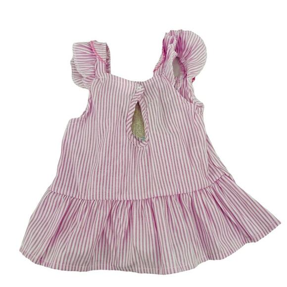 Comey Isle Baby Girl Pink Stripe Tank & Capri Set - 12M - Picture 5 of 9